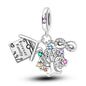 Original 925 Sterling Silver Charm Beads Clover Sunflower Tulip Carnation Pendant For Women Jewelry Fashion Gift