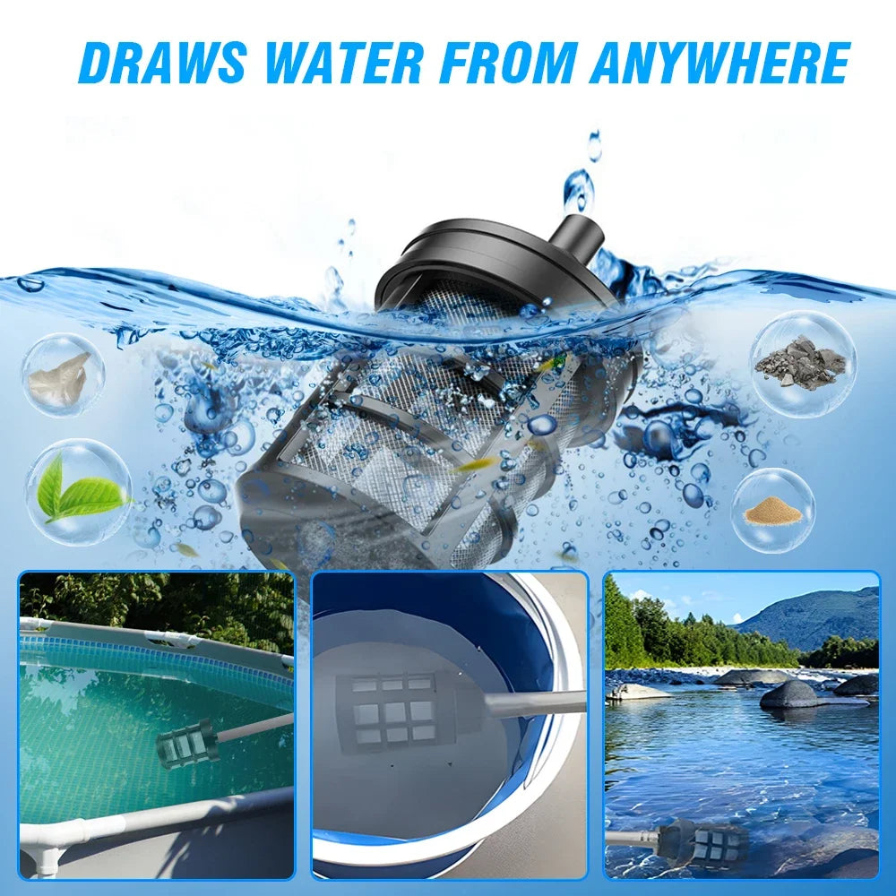 High Pressure Washer Car Water Gun  Home Garden Cleaning Washing Machine Gun 6-1 Battery Washer