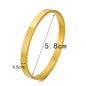 Hot Fashion Stainless Steel Jewelry Oval Bangle for Woman Child Charm Bracelet Party Love Wedding Brand Gift Wholesale