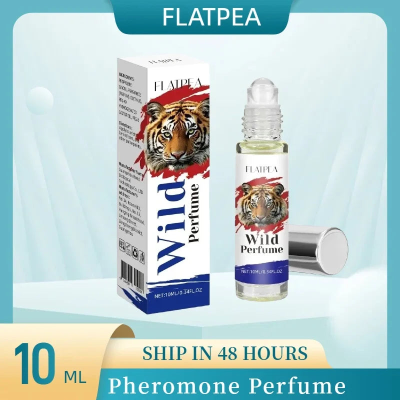 10ML Wild Men's Perfume Fresh Woody Fragrance Eau De Toilette  Dating Fragrance Travel-Size Perfumes Portable Rollerball Oil