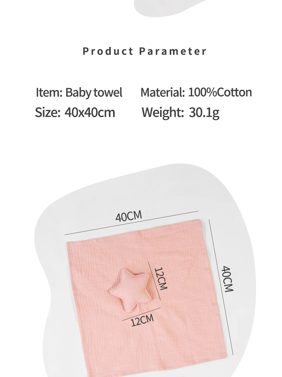 Baby Cotton Muslin Comfortable Blanket Cute Cat Doll For Infant Kids Sleep Appease Towel Children