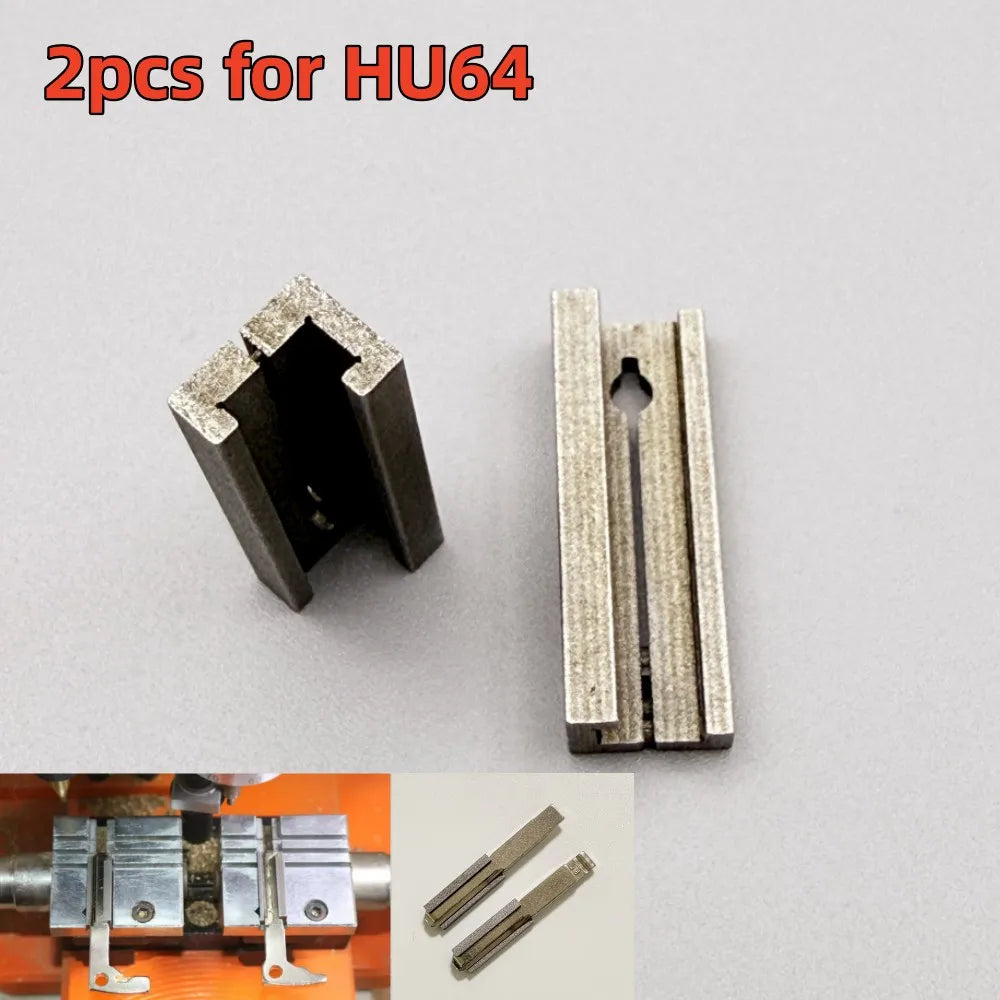 2pcs/lot HU64 Key Machine Duplicating Fixture Clamp HU64 Key Blank Key Cutting Vertical Duplicating Machines Spare Part