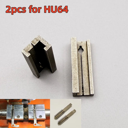2pcs/lot HU64 Key Machine Duplicating Fixture Clamp HU64 Key Blank Key Cutting Vertical Duplicating Machines Spare Part