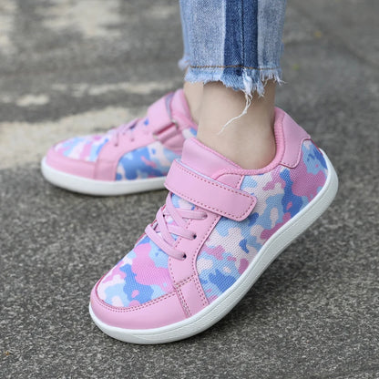 Children Sneaker Girls Barefoot Shoes  2025 New Luxury Fashion Skate Kids Casual Sneaker White Pink Sports Tennis Shoes for Girl