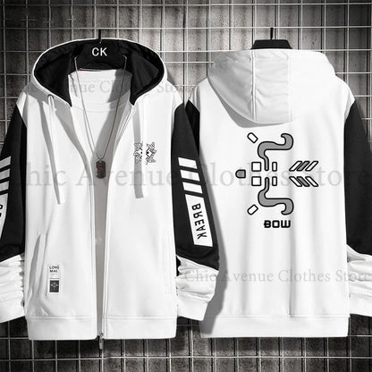 Monster Hunter Print Hoodie for Men Women Hooded Zip-up Autumn Coat Long Sleeve Man Hoodie Hooded Shirt Casual Sweatshirts