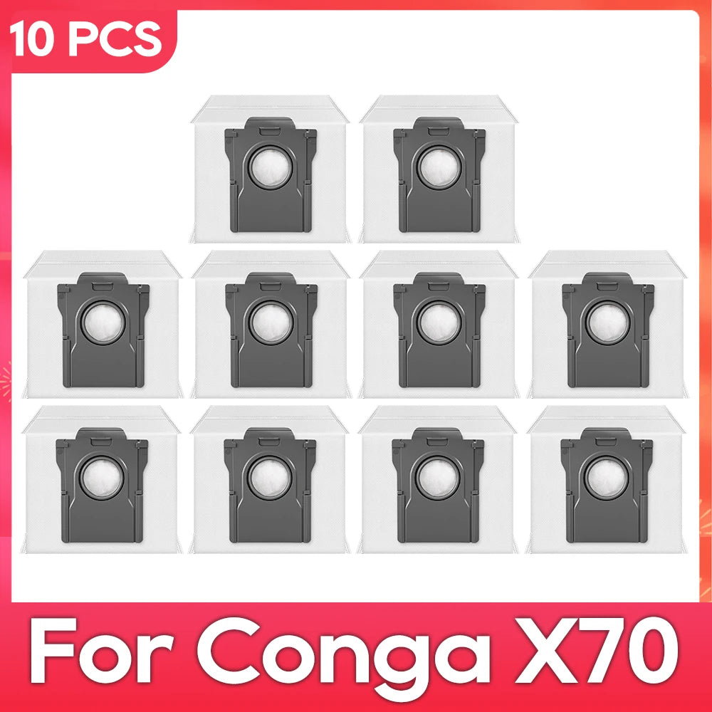 Fit For ( Conga X70 / Deerma X80 ) Replacement Parts Accessories Main Side Brush HEPA Filter Mop Pad Dust Bag