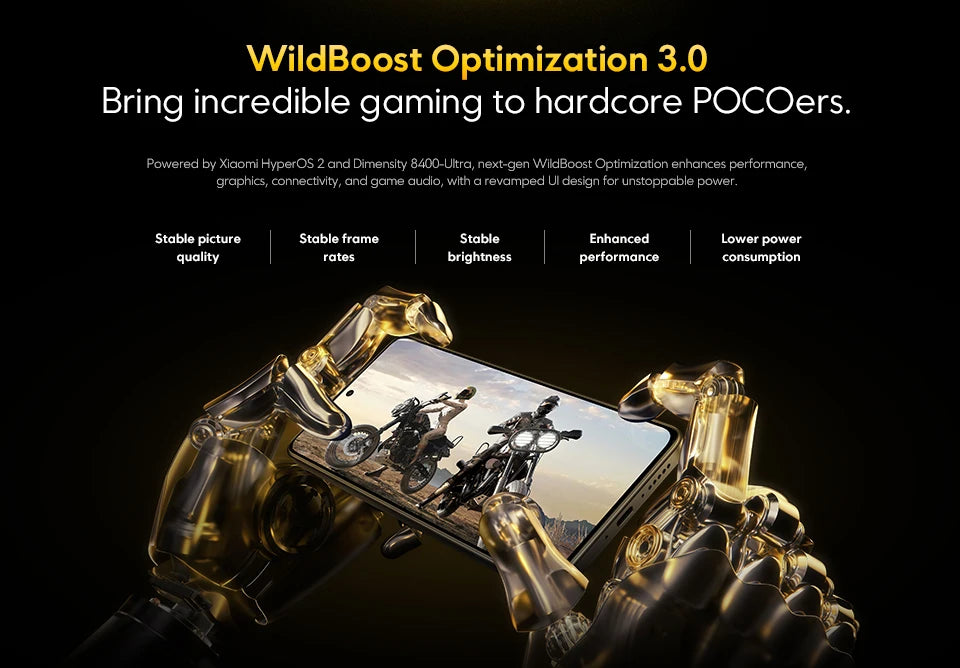 POCO X7 Pro 5G NFC 256GB 12GB 512GB Dimensity 8400-Ultra 6.67" 120Hz Display 6000mAh 5G NFC