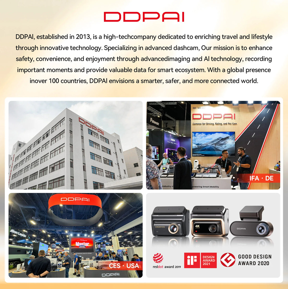 DDPAI 4K Dash Cam Z60 Pro HDR Support Front and Rear Interior Car Camera SONY STARVIS2 678 Sensor 5GHz Wi-Fi GPS ADAS 4G Car DVR