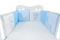 6Pcs/Set Baby Bed Protector Crib Bumper Pads Baby Bed Bumper Kids Safety Bed Around Cotton Blend Crib Anti-collision Anti-fall