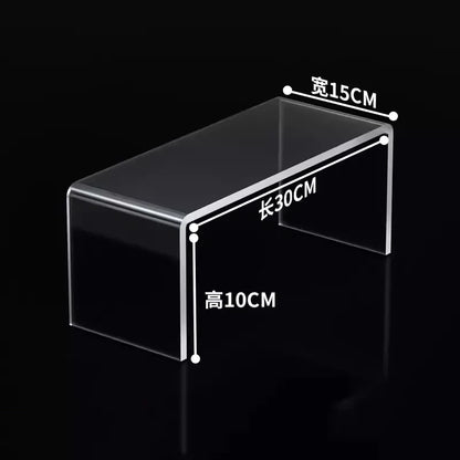 5mm Thick Acrylic Clear Storage Rack Desktop Display Cosmetics Storage Table Elevated Partition Board Toy Perfume Storage Rack