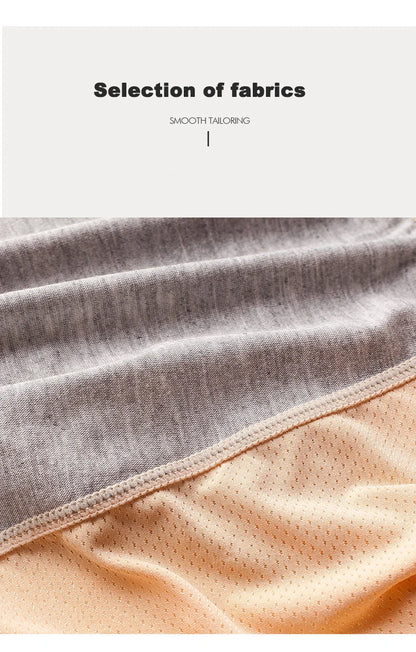 2pcs Women's Physiological Briefs Girl Menstrual Panties Ladies Period Leak Proof Panty Mid Waist Ice Silk Underwear