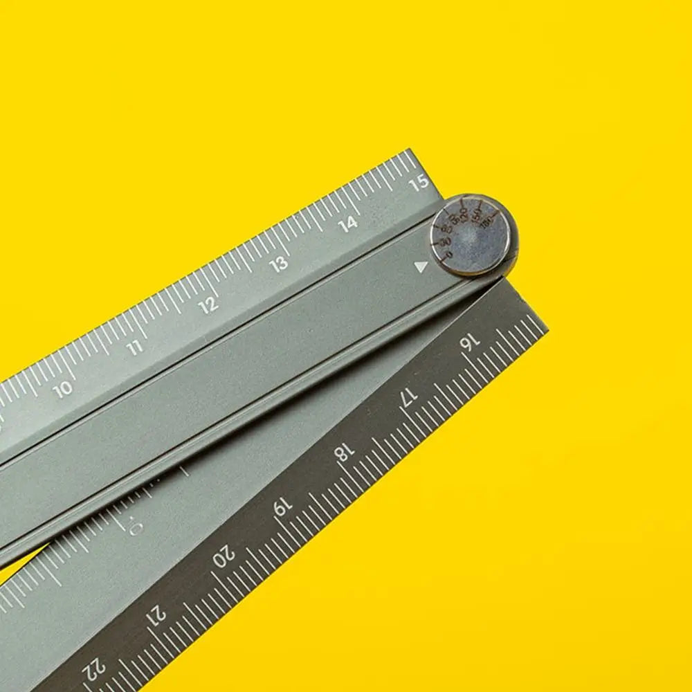 30cm Folding Ruler Drawing Measuirng Tool Aluminum Alloy Straight Ruler Multifunctional Metal Ruler School Office Supplies