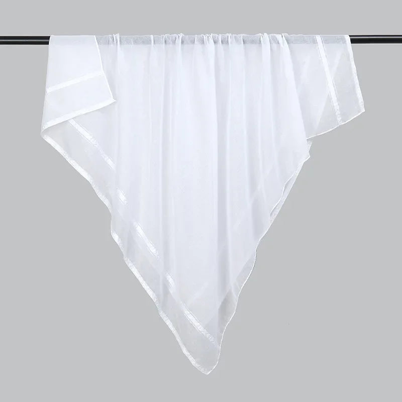 White Muslim Men Shemagh Scarf Traditional Islamic Headscarf Hijab Neck Wrap Headscarf Arab Keffiyeh Bandanas Kerchief 140*140cm