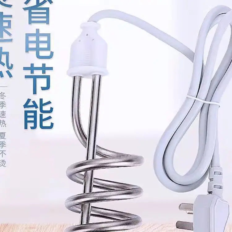 2500W-4000W Stainless Steel Immersion Heater Boiler Tankless Water Heating Rod Home Electric Hot Water Heater 220V
