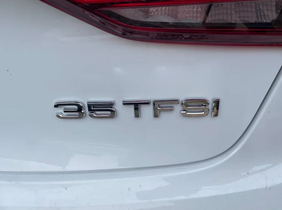 Car Letter Logo Sticker for A5 suitable for tail bumper and trunk emblem applicable to 2.0 3.0 40TDI 35 40 45TFSI models