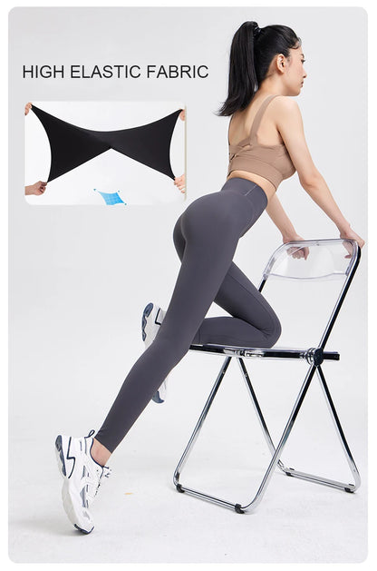 BIVIGAOS High-Quality Summer Sunscreen Shark Leggings Women Ultra-Thin High Elastic Nude Feeling Seamless Sport Fitness Leggings