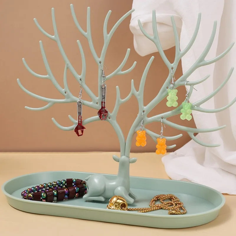 Antler Jewelry Storage Rack Smooth Deer Horn Jewels Display Shelf Rings Earrings Small Accessories High Quality Showing Stand