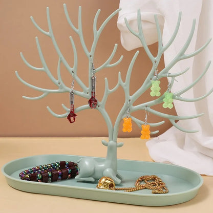Antler Jewelry Storage Rack Smooth Deer Horn Jewels Display Shelf Rings Earrings Small Accessories High Quality Showing Stand