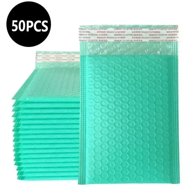 50Pcs Delivery Package Packaging Pink Small Business Supplies Envelopes Shipping Packages Bubble Envelope Packing Bag Mailer