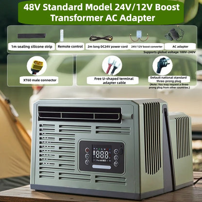 Portable Parking Air Conditioner Small Portable Car Energy Saving Air Conditioner Ductless: Hassle -Free for Car Window Mounting