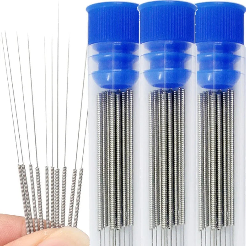 Stainless Steel Wiper Nozzle Cleaning Kit for Unclog Car Glass 3D Printer JetsGas Stoves Shower Heads Cleaning Needle Set