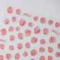 Lovely Red Fruit Strawberry Cherry Bowknot Love Heart Star Silk Ribbon 5D Nail Art Stickers Chic Self Adhesive Manicure Decal