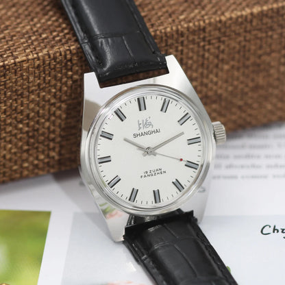 Shanghai Watch Vintage Collector Timepiece Gift for Gentlemen Wholesale Drop Shipping  Men's Manual Mechanical Watches