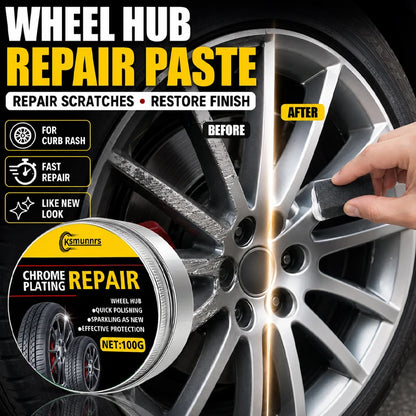 100g Universal Alloy Wheel Repair Kit, Rim Scratch and Wear Repair Paste with Oxidation Protection and Polishing Cream