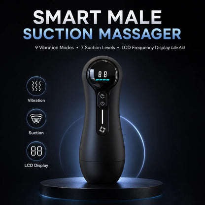 Automatic Male Vibration Masturbator Blowjob Sucking Machine Masturbation Cup Silicone Vaginal Sex Toys for Men Adult Goods