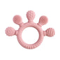 BPA-Free Baby Silicone Teether Sensory Toy Food-Grade Chewable Toy Teething Ring Easy-Grip Infant Teething Toy Newborn Gift