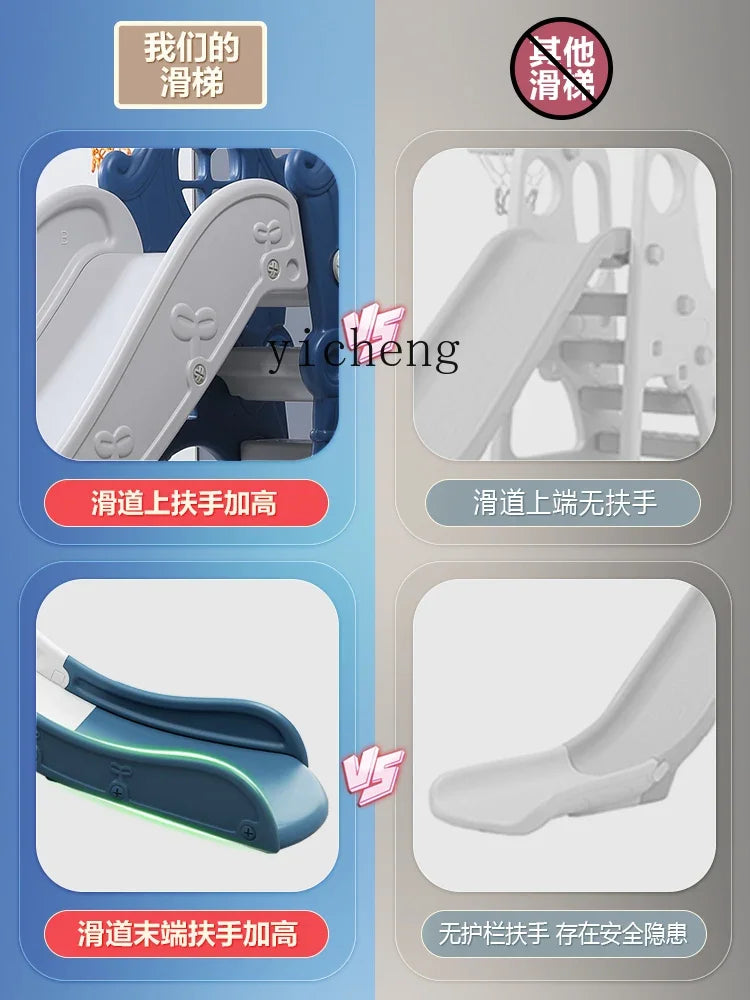 Tqh Children Slide Indoor Home Child Baby Slide and Swing Combination Baby Small Toy Family Amusement Park