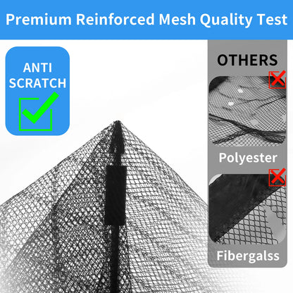 Magnetic Screen Door Hands Free Mesh Partition Heavy Duty Curtain Keeps Bugs Out Frame Hook & Loop Pet and Kid Friendly