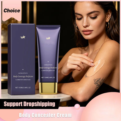 Body Concealer Cream Matte Full Coverage Spots Scars Tattoo Cover Lasting Waterproof Moisturizing Body Foundation Creams Make Up