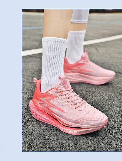 Men Running Shoes Speciality Marathon Sports Shoes Breathable Lightweight Carbon Board Women's Trend Athletic Sneakers Women