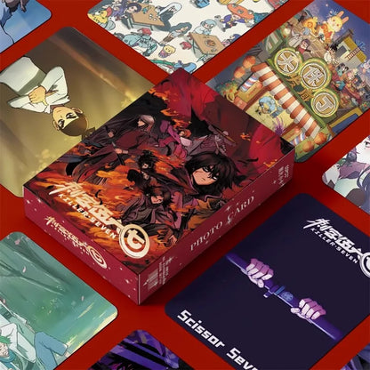 55 Pcs/Set Chinese Anime Scissor Seven Laser Lomo Card Killer Seven Picture Album HD Photocard Collection Cards