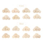 Wooden Baby Month Photography Prop Cloud Shape Record Card Newborn Birthday Gift Milestone Card Souvenir Baby Photo Accessories
