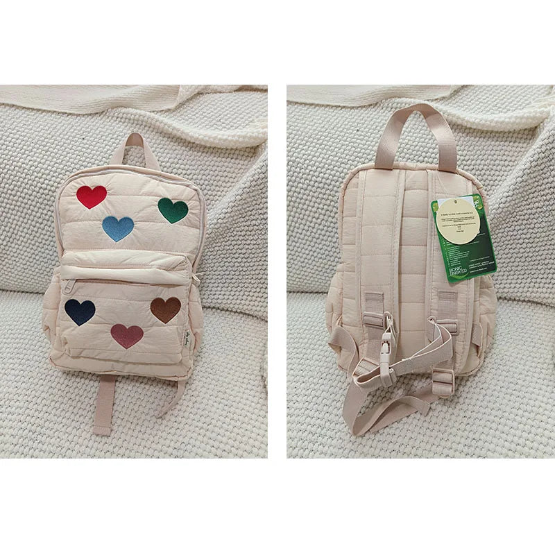 2025 New Design Cartoon Childrens Backpack Animal Embroidery Pattern School Bag Boys Girls Toddler Kindergarten Kids Backpack