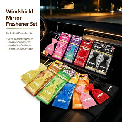 Areon Pearls Mesh Pouch Air Freshener Mixed Scent Bead‑Filled Hanging Fragrance Sachet 10‑40 Pcs