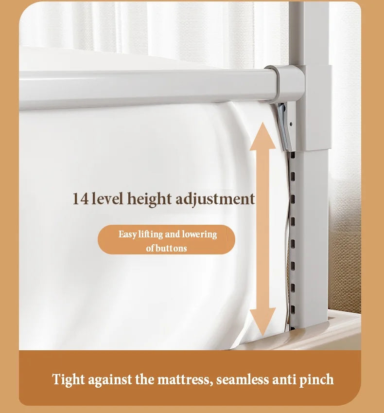 Baby Bed Rail Guardrail Safety Barrier Sleeping Prevent Falling Railings for Babies Crib Toddler Side Protective