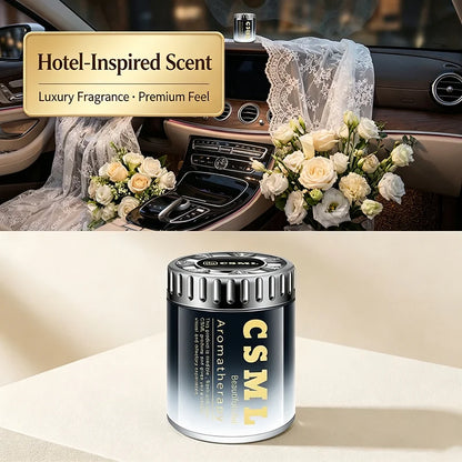 2026 New Gardenia Triumphal‑Arch Car Air Freshener, Solid Balm Car Perfume, Long‑Lasting Car Fragrance for Men & Women