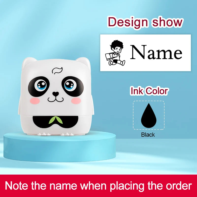 Kids Personalized Stamp - Custom Embossed Seal for School Projects, Travel-Friendly Gift Set with Storage Case & Unique Designs