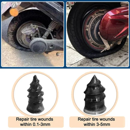 Car Tire Repair Nail Vacuum Tyre Screw Rubber Patch Car Wheel Universal Puncture Repair Kit Car Motorcycle Tubeless Nails Tool