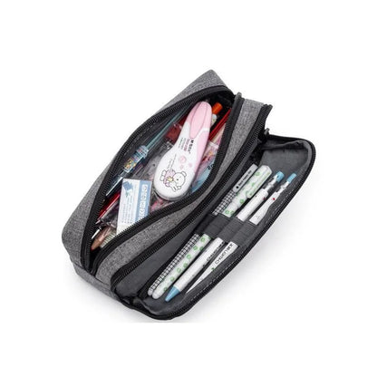 Pencil Pouch with Stationery Large Capacity Pencil Pouch Korean Style Aesthetic Pencil Bag Storage Bag for School Office Travel