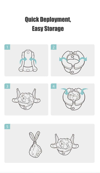 Folding Travel Baby Toilet Pot Squatty Potty Urinal for Children Baby Pot Child Toilet Portable Potty Child Potty Training Seat