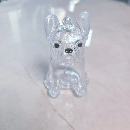 New Clear Puppy Hair Memorial Keepsake Capsule Pet's Dog Fur Container DIY Pendant Keychain Decor Pet Lovers Home Display Gifts