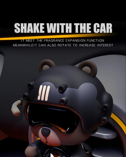 No perfume DIY fragrance diffuser pilot head shake dog car air fresheners vent clip ornament decoration accessories rotate plane