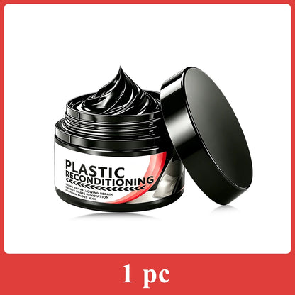 Car Plastic Care Paste Renovates Polishes Interior and Exterior Plastics Dustproof Dirt-Resistant and Adds Shine