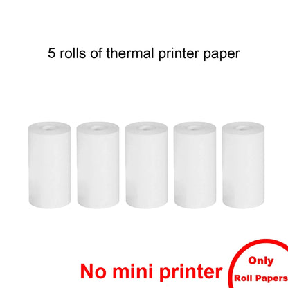 Thermal Printer Papers 57mm Color Papers for Camera Instant Print Kids Camera Printing Inkless Mini Portable Photo Printer