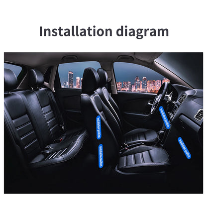 Neon Dual Control LED Car Interior Ambient Foot Light with USB Wireless Remote Music APP Control Auto Atmosphere Decorative Lamp