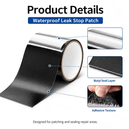 1.5m Waterproof Repair Tape 5-30cm Width Super Strong Adhesive Quick Seal and Patch Leaks Tape for Plumbing Pool Repairs